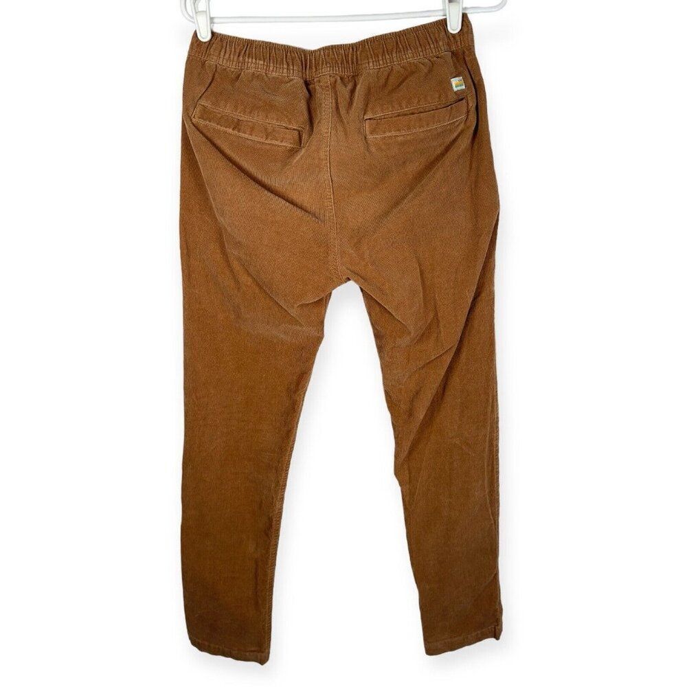 Vuori Optimist Brown Stretch Corduroy Drawcord Pant Mens Size Small - Picture 2 of 8